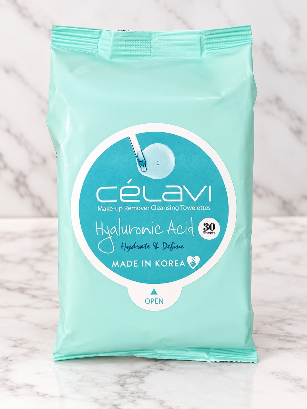 CELAVI | Hyaluronic Acid Make-up Remover Cleansing Towelettes |NEW